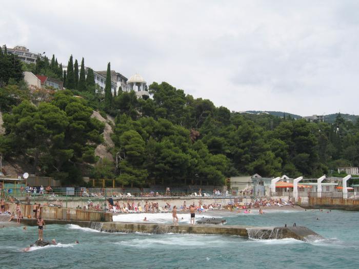 Кореиз на карте Крыма